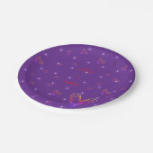 かわいい小さなカラフルハートハート ペーパープレート (アングル)