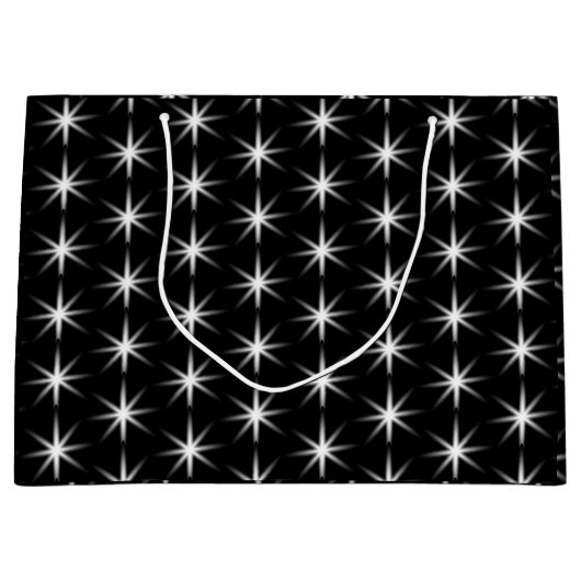 かわいい小さなカラフルハート ラージペーパーバッグ (正面)