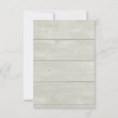 かわいい小さなキツネが冬の写真を丸めた セーブザデート (裏面)