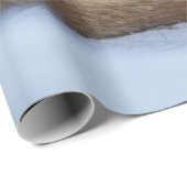 かわいい小さなキツネが冬の写真を丸めた ラッピングペーパー (ロールコーナー)