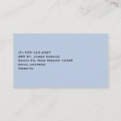 かわいい小さなキツネが冬の写真を丸めた 名刺 (裏面)