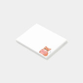 かわいい小さなキツネの付箋 ポストイット (アングル)