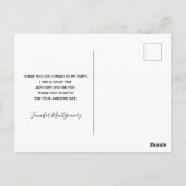 かわいい小さなキツネの写真 ポストカード (裏面)