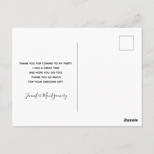 かわいい小さなキツネの写真 ポストカード (裏面)