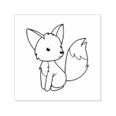 かわいい小さなキツネカラー私 セルフインキングスタンプ (デザイン)