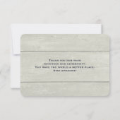 かわいい小さなキツネカール冬の写真ありがとう サンキューカード (裏面)