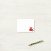 かわいい小さなキツネノート ポストイット (デスク上)