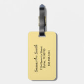 かわいい小さなキツネ蝶を見る ラゲッジタグ (裏面縦)