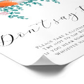 かわいい小さなキツネ開花 – 言わないベビーポスター ポスター (角)