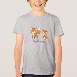 かわいい小さなキツネ – ビッグブラザー トライブレンドTシャツ