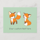 かわいい小さなキツネ ポストカード (正面)