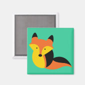 かわいい小さなキツネ マグネット (正面/裏面)