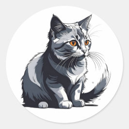 かわいい小さなキティ ラウンドシール