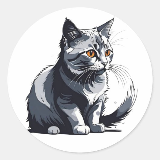 かわいい小さなキティ ラウンドシール (正面)