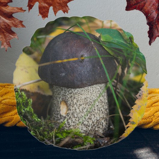 かわいい小さなキノコ ラウンドクッション