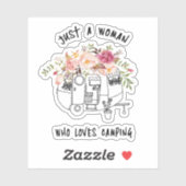 かわいい小さなキャンプのトレーラーのために シール (シート)