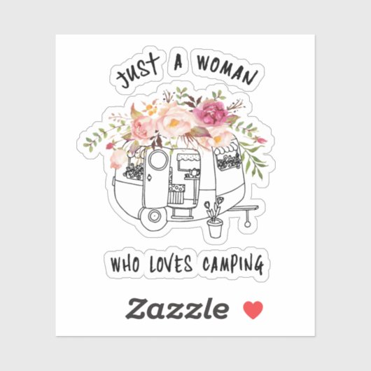 かわいい小さなキャンプのトレーラーのために シール (シート)