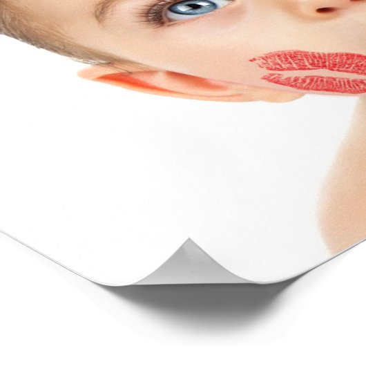 かわいい小さなキューピッドの写真 ポスター (角)