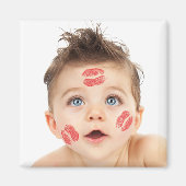 かわいい小さなキューピッドの写真 マグネット (正面)