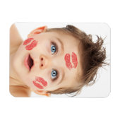 かわいい小さなキューピッドの写真 マグネット (横)