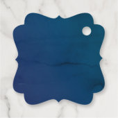 かわいい小さなクジラ水中テーマベビーシャワー フェイバータグ (裏面)