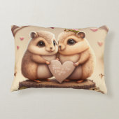 かわいい小さなクマの漫画のアクセント枕 アクセントクッション (裏面)