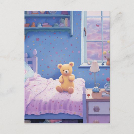 かわいい小さなクマ ポストカード (正面)