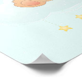 かわいい小さなクマ(星) ポスター (角)