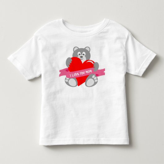 かわいい小さなクマTシャツ トドラーTシャツ (正面)