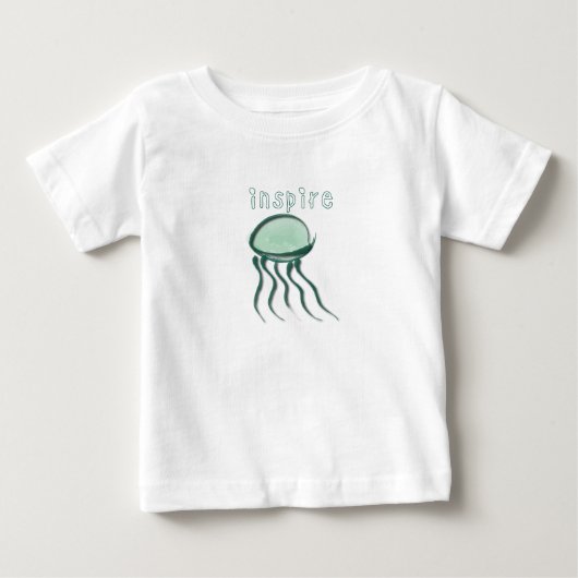 かわいい小さなクラゲ ベビーTシャツ (正面)