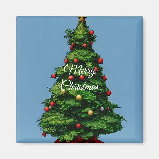 かわいい小さなクリスマスツリー マグネット (正面)