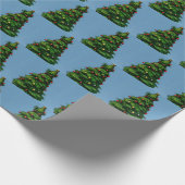 かわいい小さなクリスマスツリー ラッピングペーパー (角)