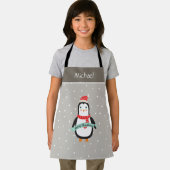 かわいい小さなクリスマスペンギン エプロン (インサイチュ)