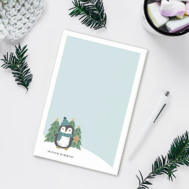 かわいい小さなクリスマスペンギン |名前 ポストイット
