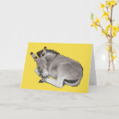 かわいい小さなグレードンキーフォール カード (黄色い花)