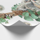 かわいい小さなコアラクマオーストラリアの動物アートCe ラッピングペーパー (角)