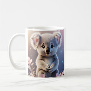 かわいい小さなコアラファンタジー夢のようなグラデーション コーヒーマグカップ