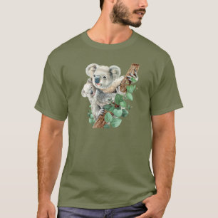 かわいい小さなコアラベアオーストラリアの動物芸術 Tシャツ