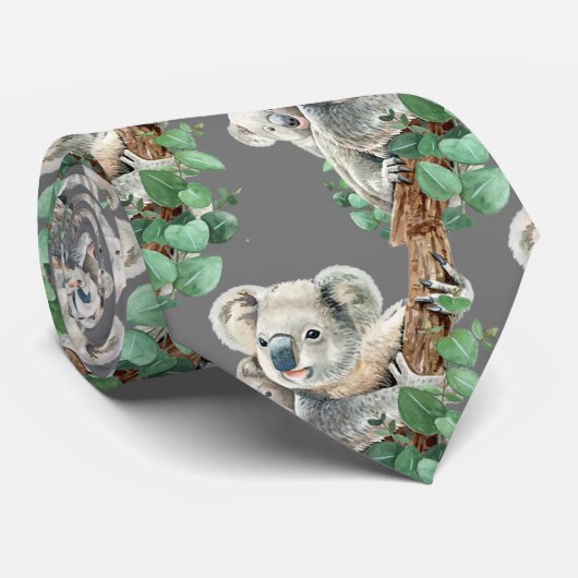 かわいい小さなコアラ熊オーストラリアの動物アート ネクタイ (ロール)