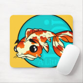 かわいい小さなコイ魚マウスパッド マウスパッド (マウス)
