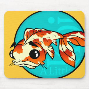 かわいい小さなコイ魚マウスパッド マウスパッド