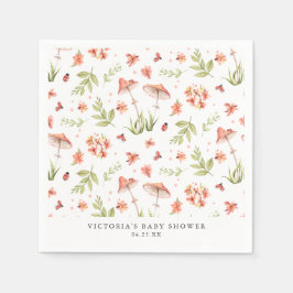 かわいい小さなコバチ | 春の花のベイビーシャワー スタンダードカクテルナプキン