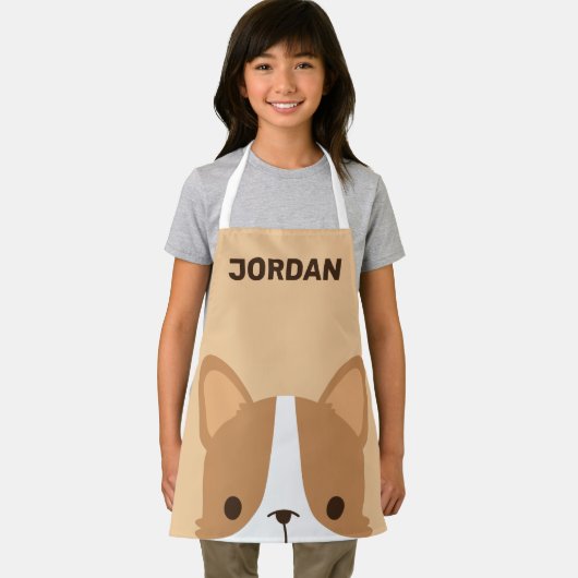 かわいい小さなコルギパーソナライズされた犬 エプロン (インサイチュ)