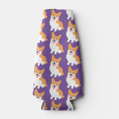 かわいい小さなコルギ模様 ボトルクーラー (正面)