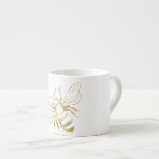 かわいい小さなゴールデンビーエスプレッソマグ エスプレッソカップ (正面右)