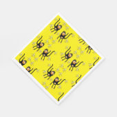 かわいい小さなサルとバナナ スタンダードランチョンナプキン (角)