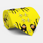 かわいい小さなサルとバナナ ネクタイ (ロール)