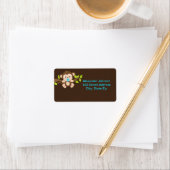 かわいい小さなサルの男の子住所 シール (インサイチュ)