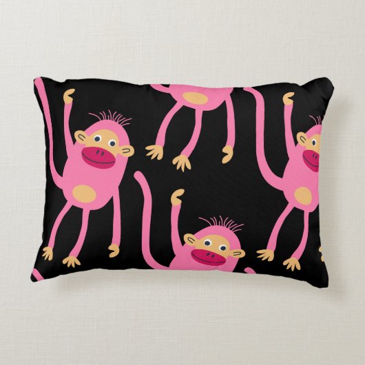 かわいい小さなサル アクセントクッション (裏面)