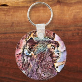 かわいい小さなサル キーホルダー (裏面)